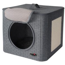 Camon Trasportino Gatto, Cubo C/tiragraffi E Sisal , 34,5x34,5x30cm