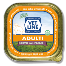 Vet Line Dog Umido Vaschetta Adult Pate' Gr 150 - CERVO
