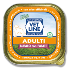 Vet Line Dog Umido Vaschetta Adult Pate' Gr 150 - BUFALO