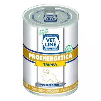Vet Line Dog Umido Lattina Proenergetica Adult Pate' Trippa Gr 400