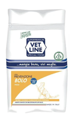 Vet Line Cat Secco Prevenzione Bolo Pollo