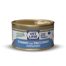Vet Line Cat Umido Lattina Naturale Gr 70 - AL TONNO E TACCHINO