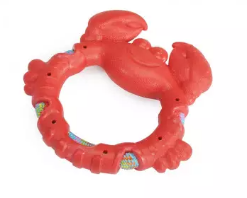 Camon Ad0459 Gioco Cane, Granchio In Tpr Con Corda, 17,5x18cm