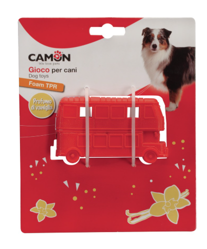 Camon Ad0456 Gioco Cane, Autobus In Foam Tpr, 10,5x6cm-