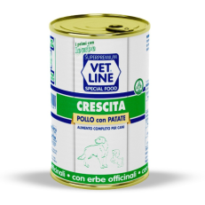 Vet Line Dog Umido Lattina Crescita Gr 400 - POLLO