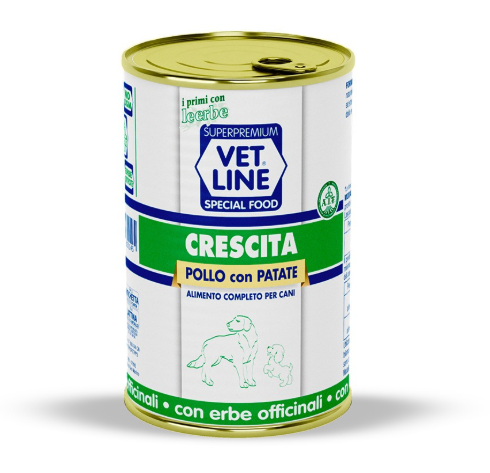 Vet Line Dog Umido Lattina Crescita Gr 400