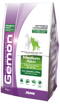 Gemon Dog Secco Adult All Breeds Agnello