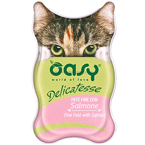 Oasy Cat Delicatesse Salmone Gr 85 - immagine 3