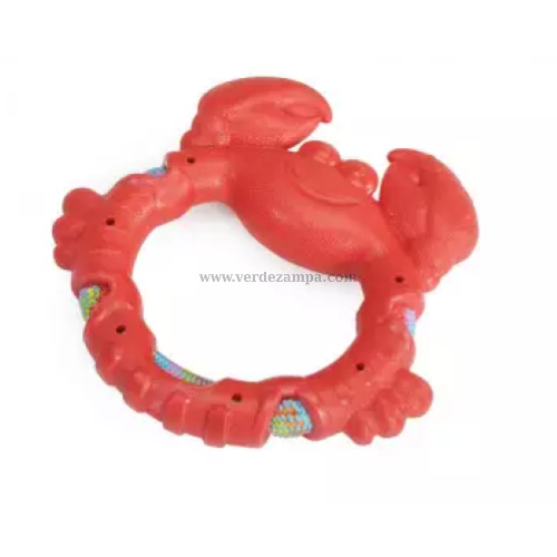Camon Ad0459 Gioco Cane, Granchio In Tpr Con Corda, 17,5x18cm - immagine 3