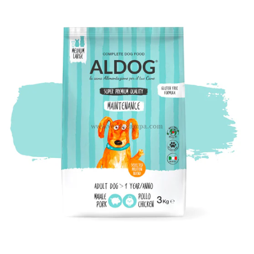 Aldog Adult Med/large Maintenance Maiale E Pollo Kg 12 - immagine 3