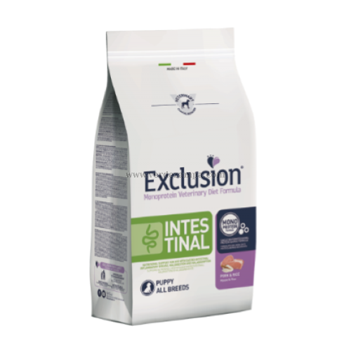 Exclusion Dog Secco Diet Intestinal Puppy Maiale Riso - immagine 3