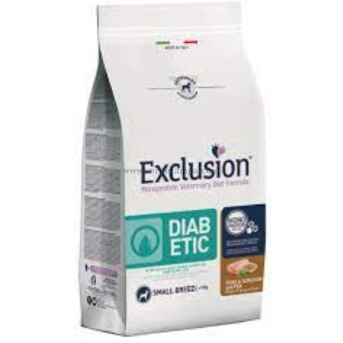 Exclusion Dog Secco Diet Diabetic Med/large Maiale - immagine 3